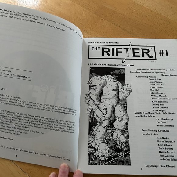 Palladium THE RIFTER No. 1 - Your Guide to the Megaverse - Picture 6 of 9